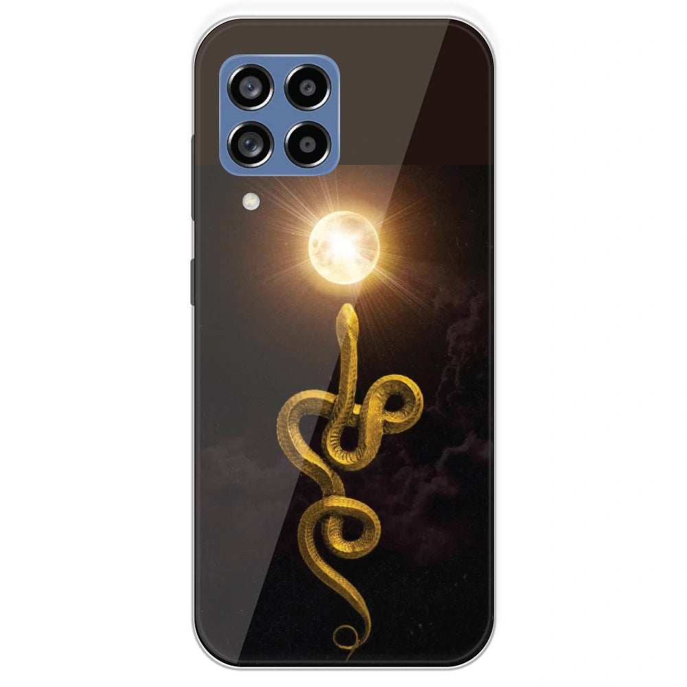 Golden Serpent - Printed Silicone Case For Samsung Galaxy M53