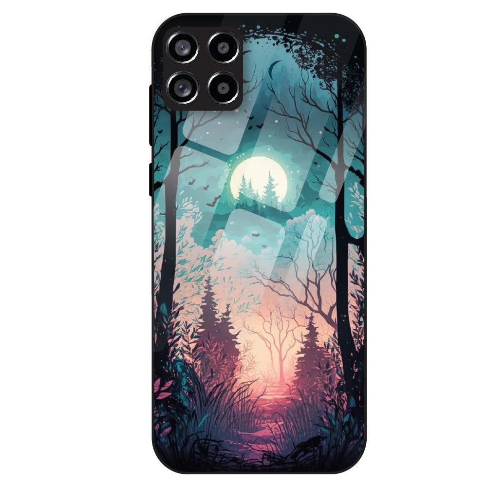 Moonlit Forest - Glass Case For Samsung Galaxy M53