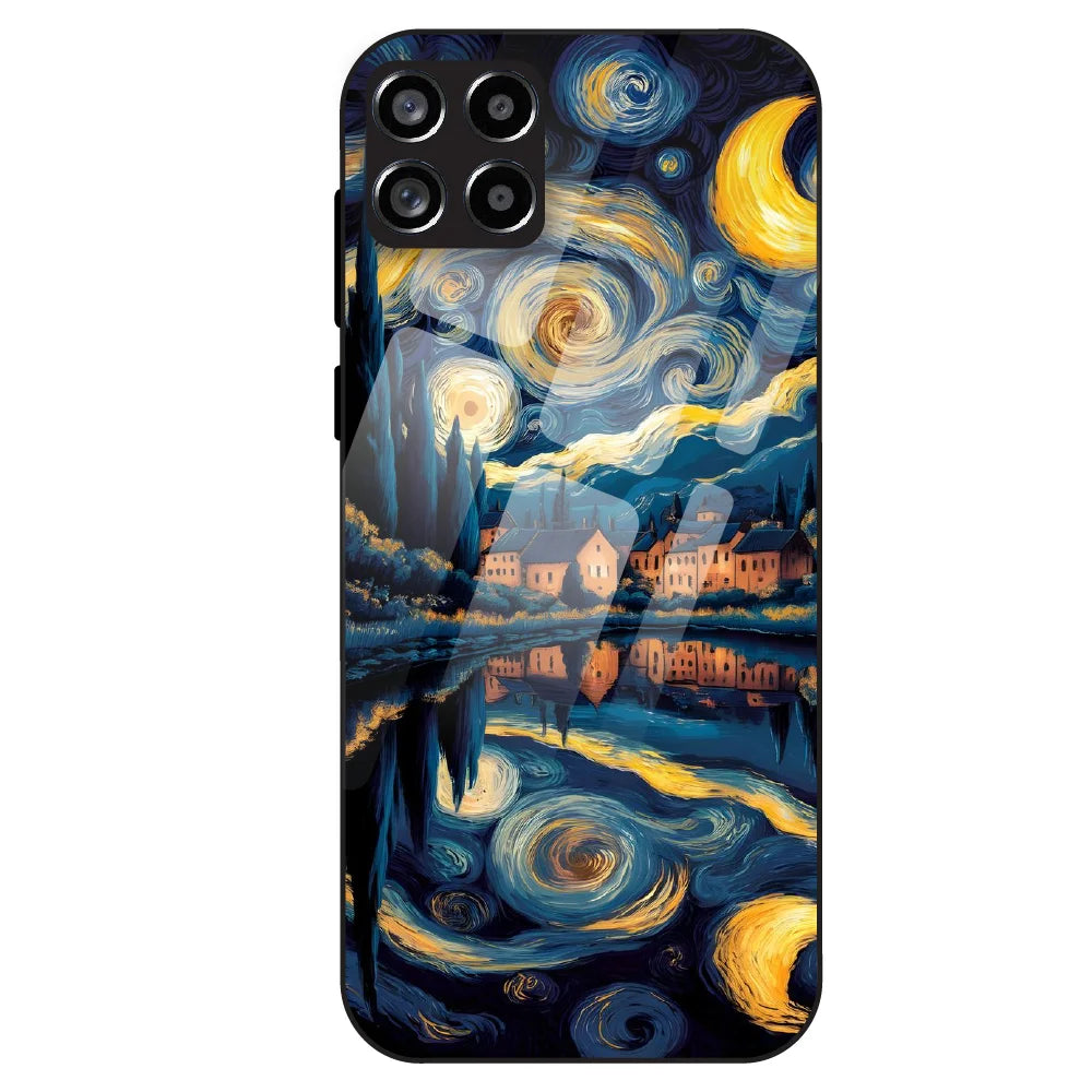 Starry Night Dreamscape - Glass Case For Samsung Galaxy M53