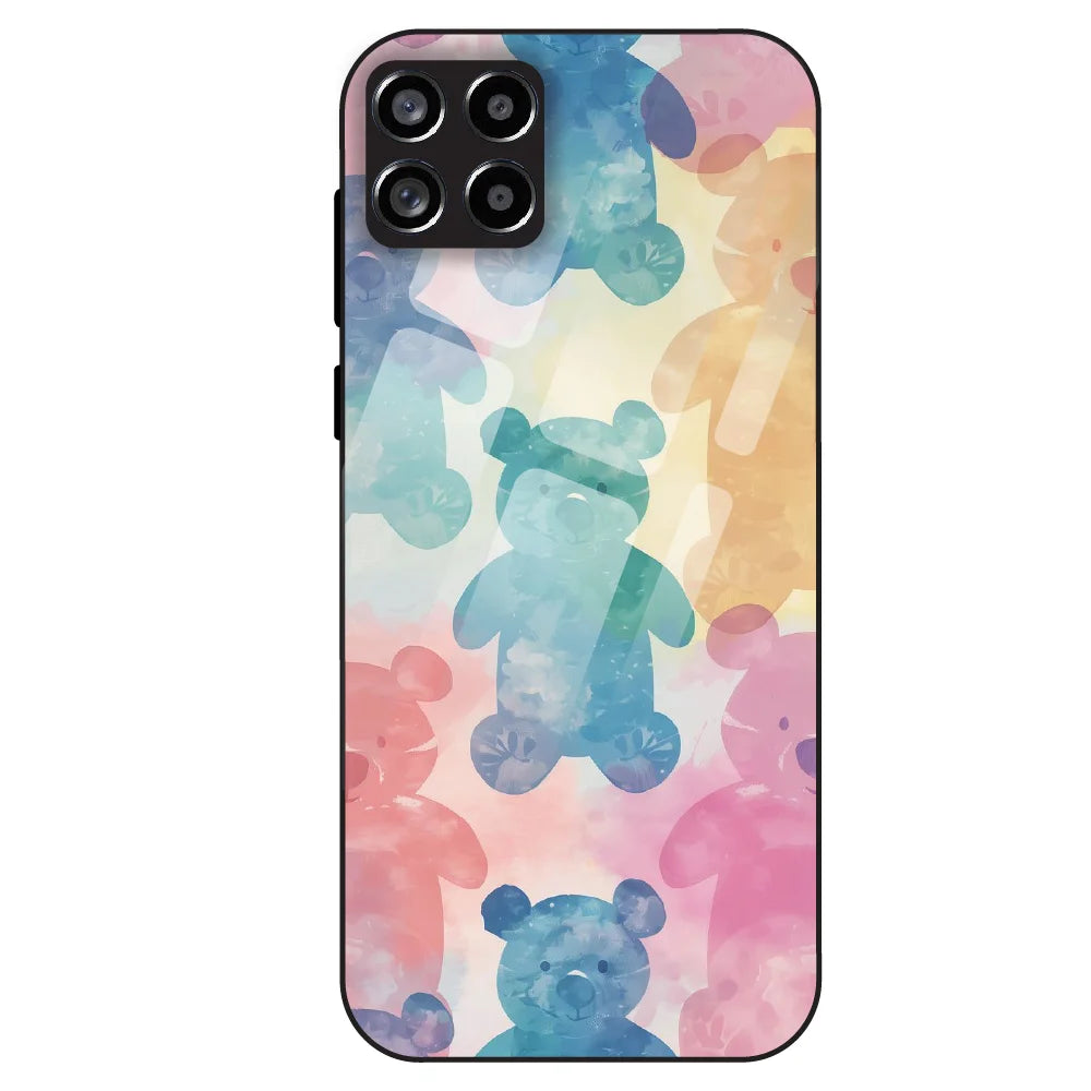 Pastel Teddy Dream - Glass Case For Samsung Galaxy M53