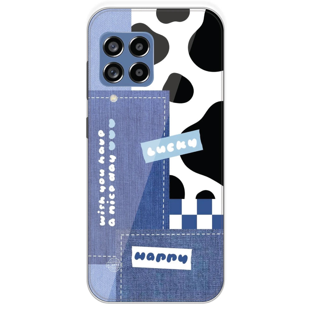 Cow Print Collage - Printed Silicone Case For Samsung Galaxy M53