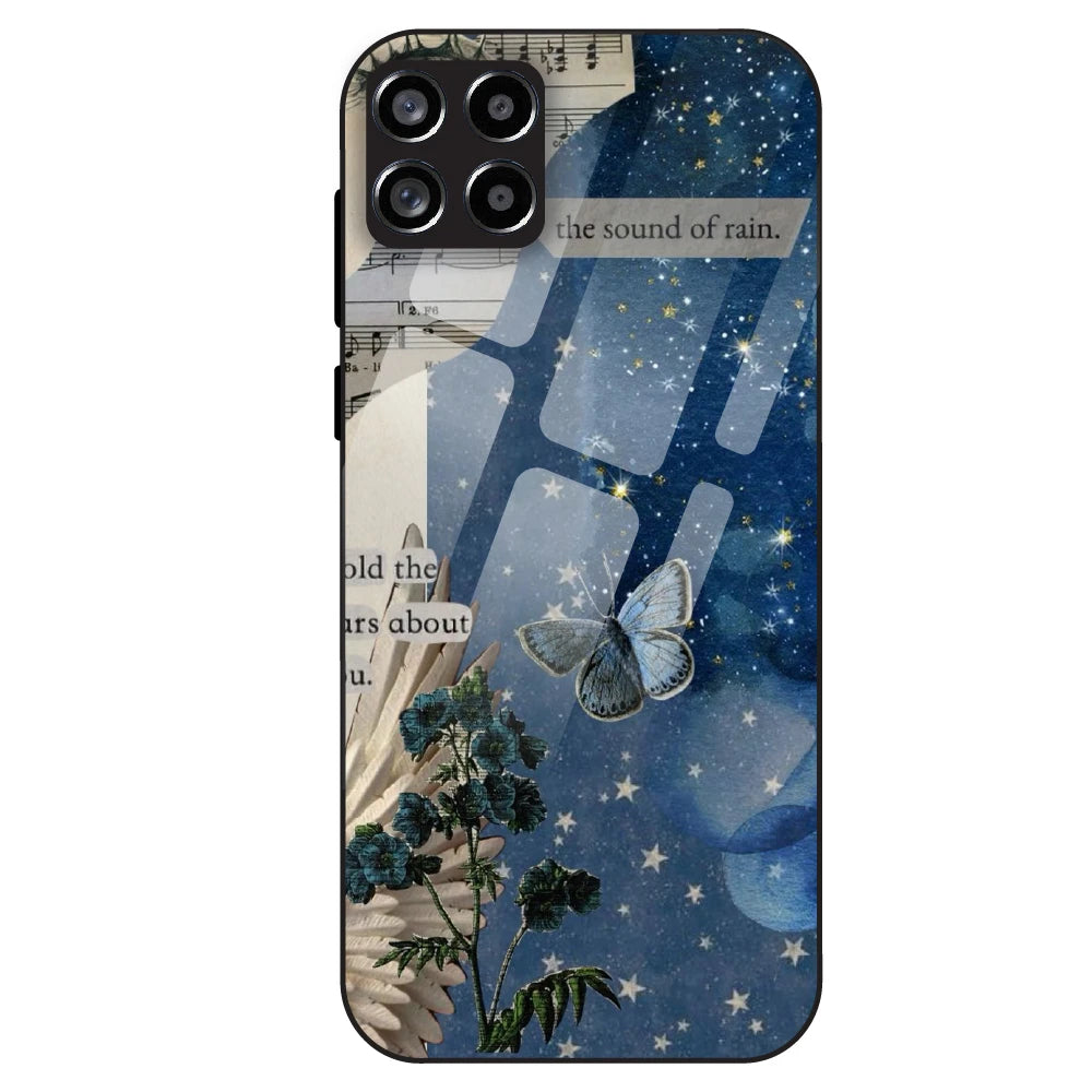 Midnight Butterfly Aesthetic - Glass Case For Samsung Galaxy M53
