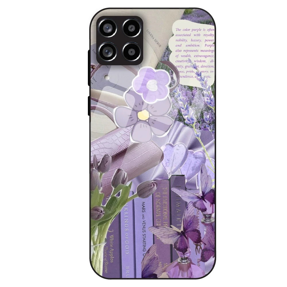 Purple Aesthetic - Glass Case For Samsung Galaxy M53