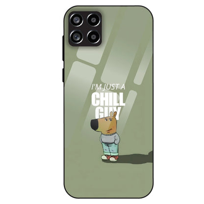 Chill Guy Minimal - Glass Case For Samsung Galaxy M53