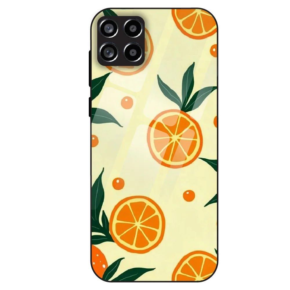Citrus Orange Fresh - Glass Case For Samsung Galaxy M53
