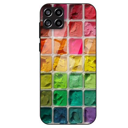 Color Palette Grid Aesthetic - Glass Case For Samsung Galaxy M3