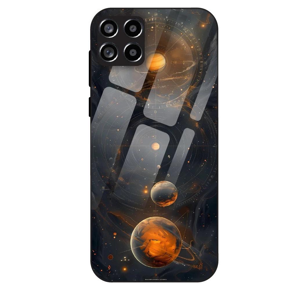 Cosmic Orbit Aesthetic - Glass Case For Samsung Galaxy M53