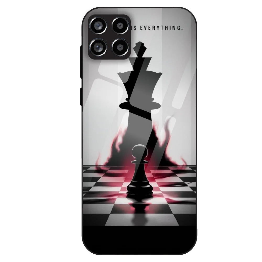 Chess Power Shadow - Glass Case For Samsung Galaxy M53