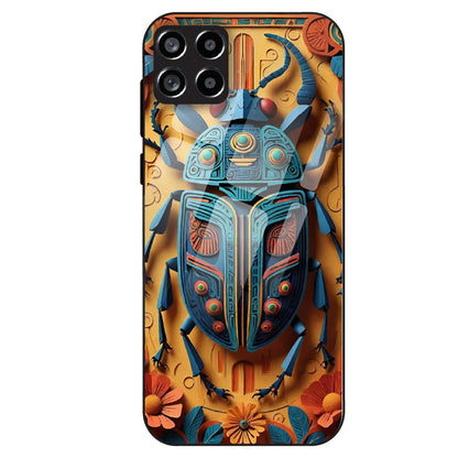 Royal Scarab Art - Glass Case For Samsung Galaxy M53