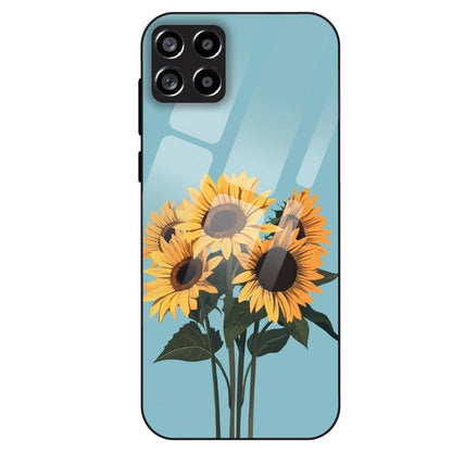 Sunflower Serenity - Glass Case For Samsung Galaxy M53
