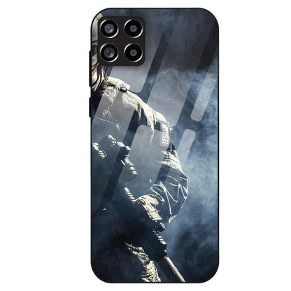 Tactical Soldier - Glass Case For Samsung Galaxy M53