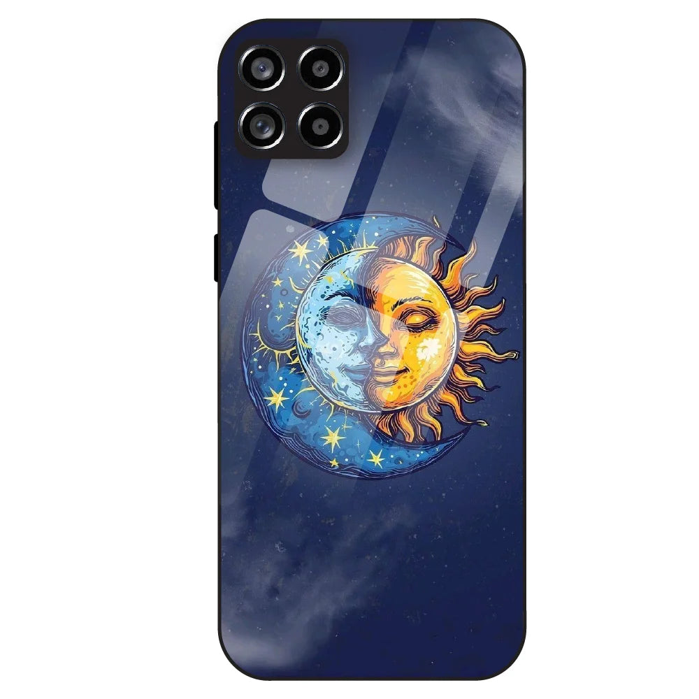 Celestial Eclipse Art - Glass Case For Samsung Galaxy M53