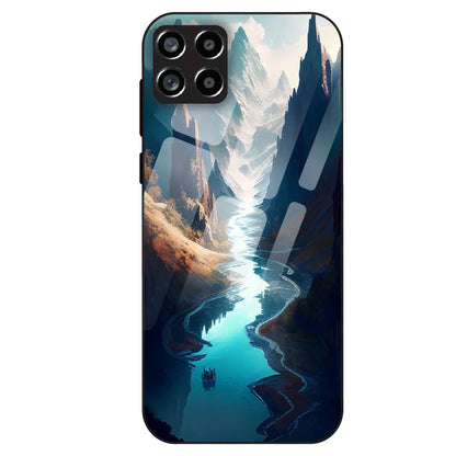 Mystic Valley River - Glass Case For Samsung Galaxy M53