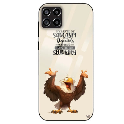 Sarcasm Eagle Quote - Glass Case For Samsung Galaxy M53