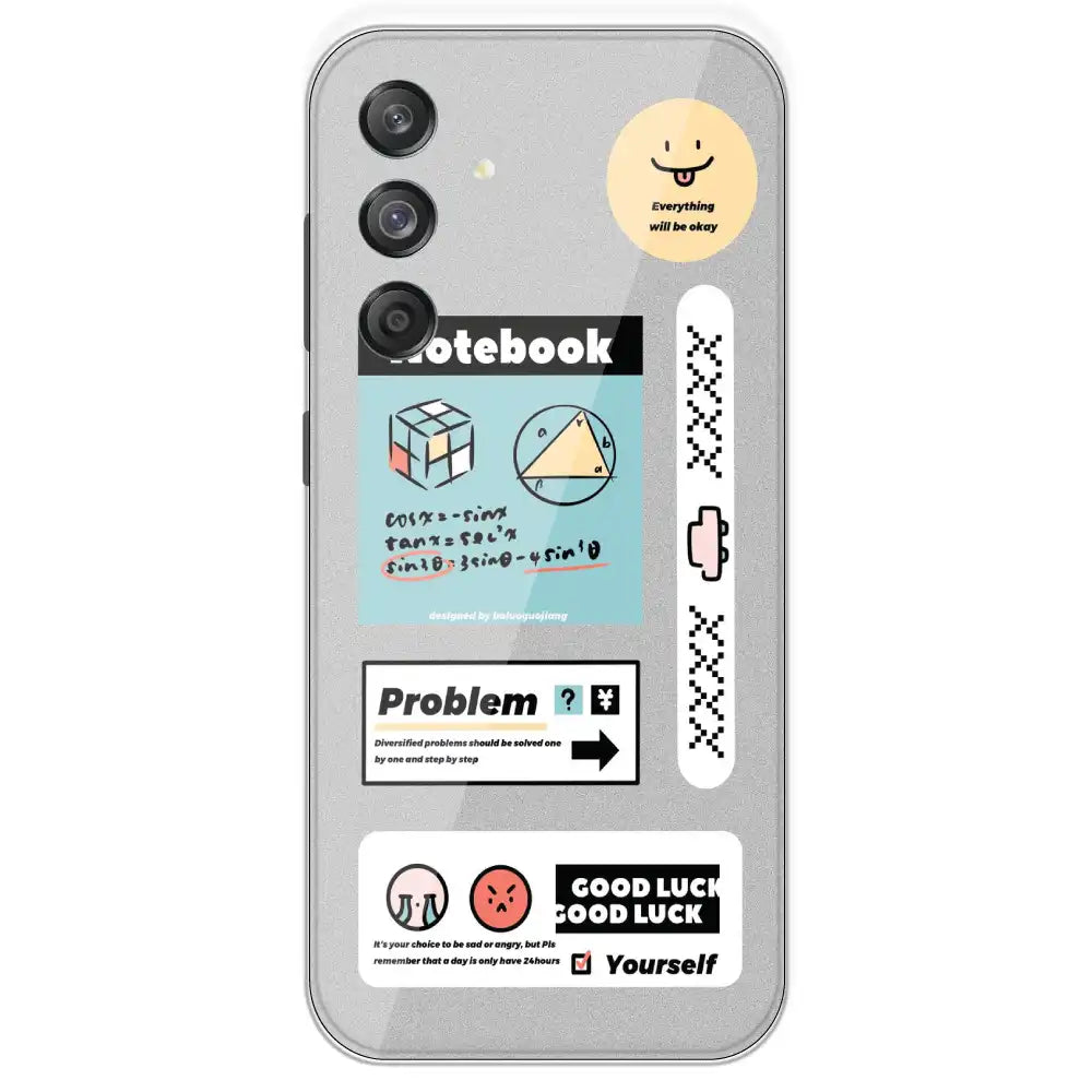 Exam Collage - Printed Silicone Case For Samsung Galaxy M55