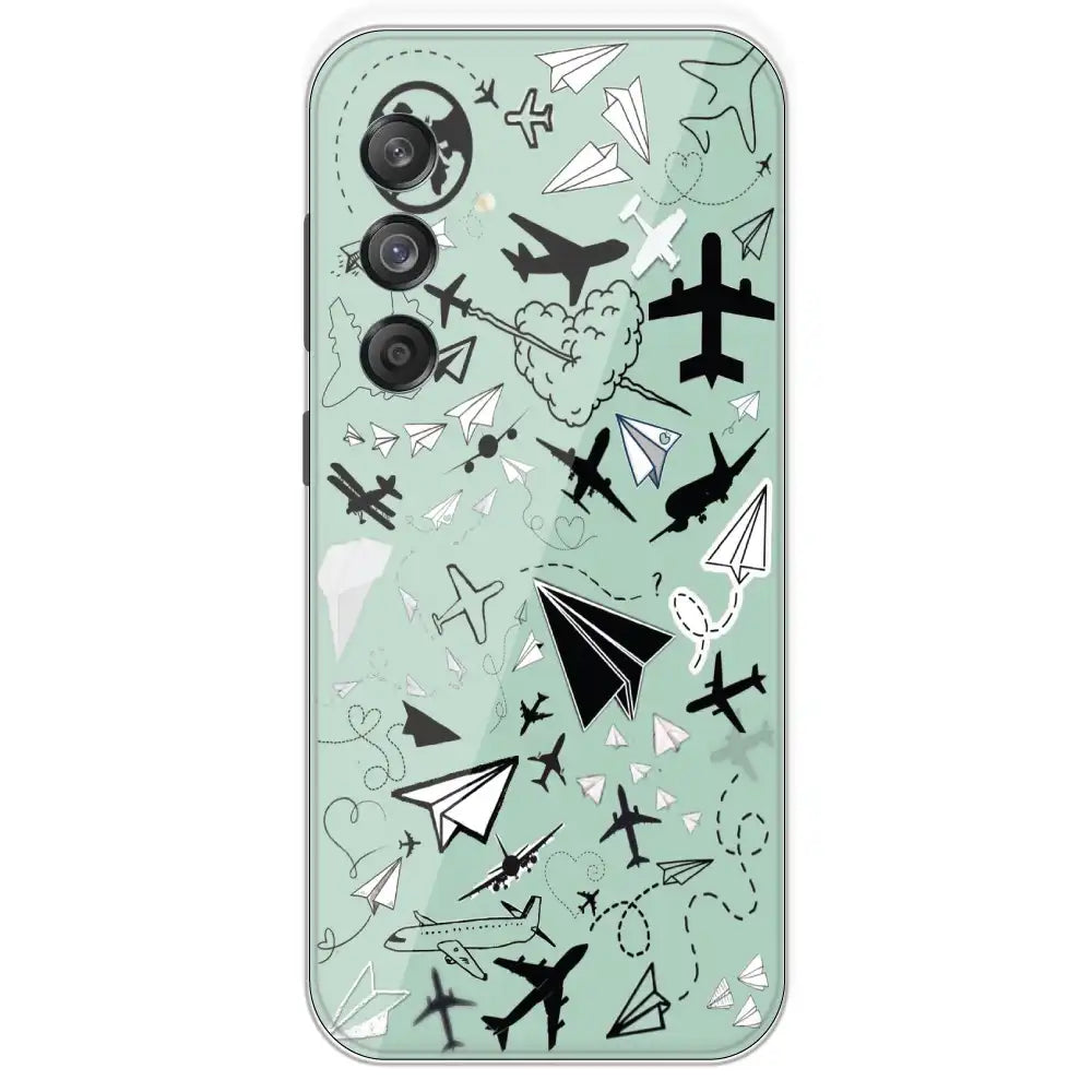 Planes - Printed Silicone Case For Samsung Galaxy M55