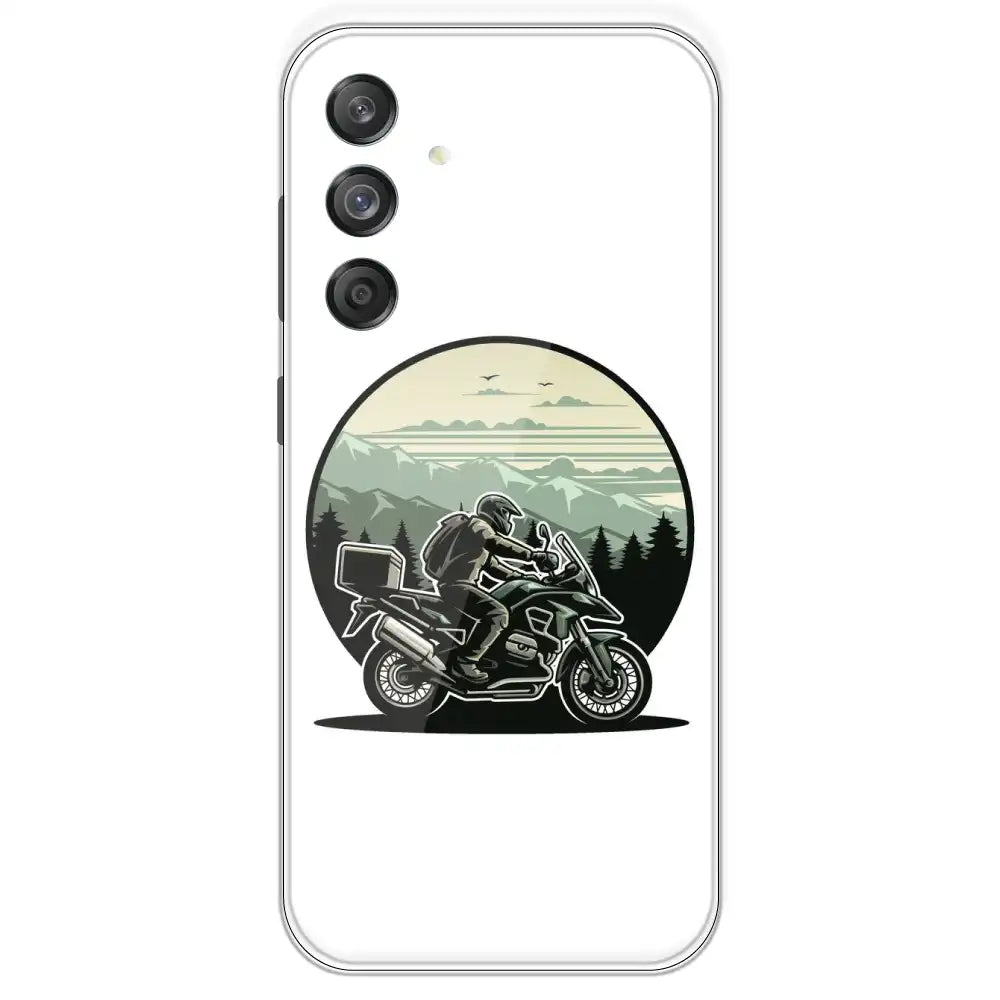 Biker - Printed Silicone Case For Samsung Galaxy M55