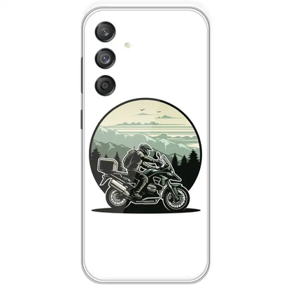Biker - Printed Silicone Case For Samsung Galaxy M55
