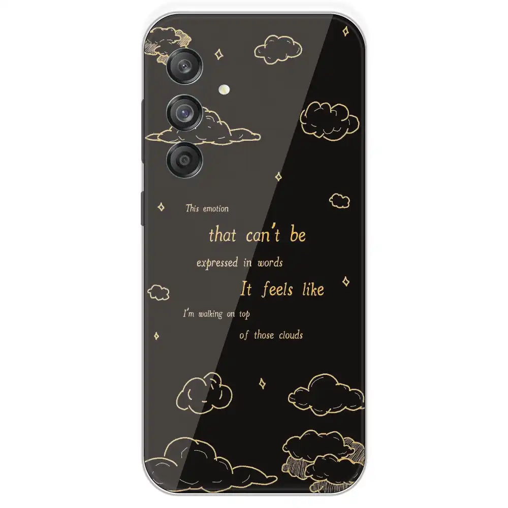 On Top Of Those Clouds - Printed Silicone Case For Samsung Galaxy M55