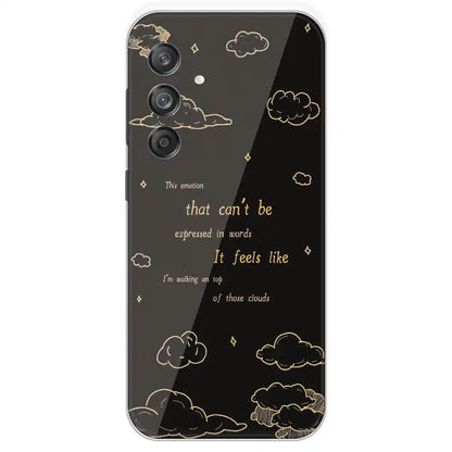 On Top Of Those Clouds - Printed Silicone Case For Samsung Galaxy M55