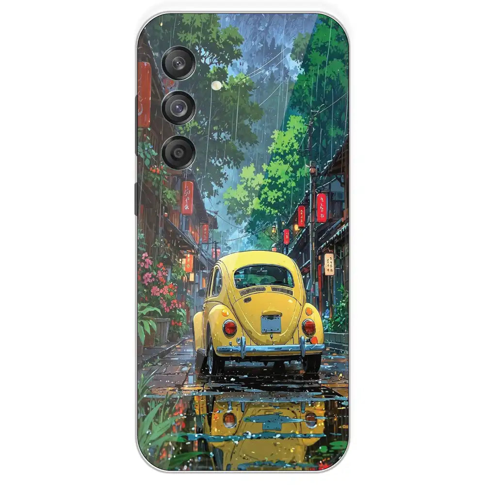 Yellow Bettle - Printed Silicone Case For Samsung Galaxy M55
