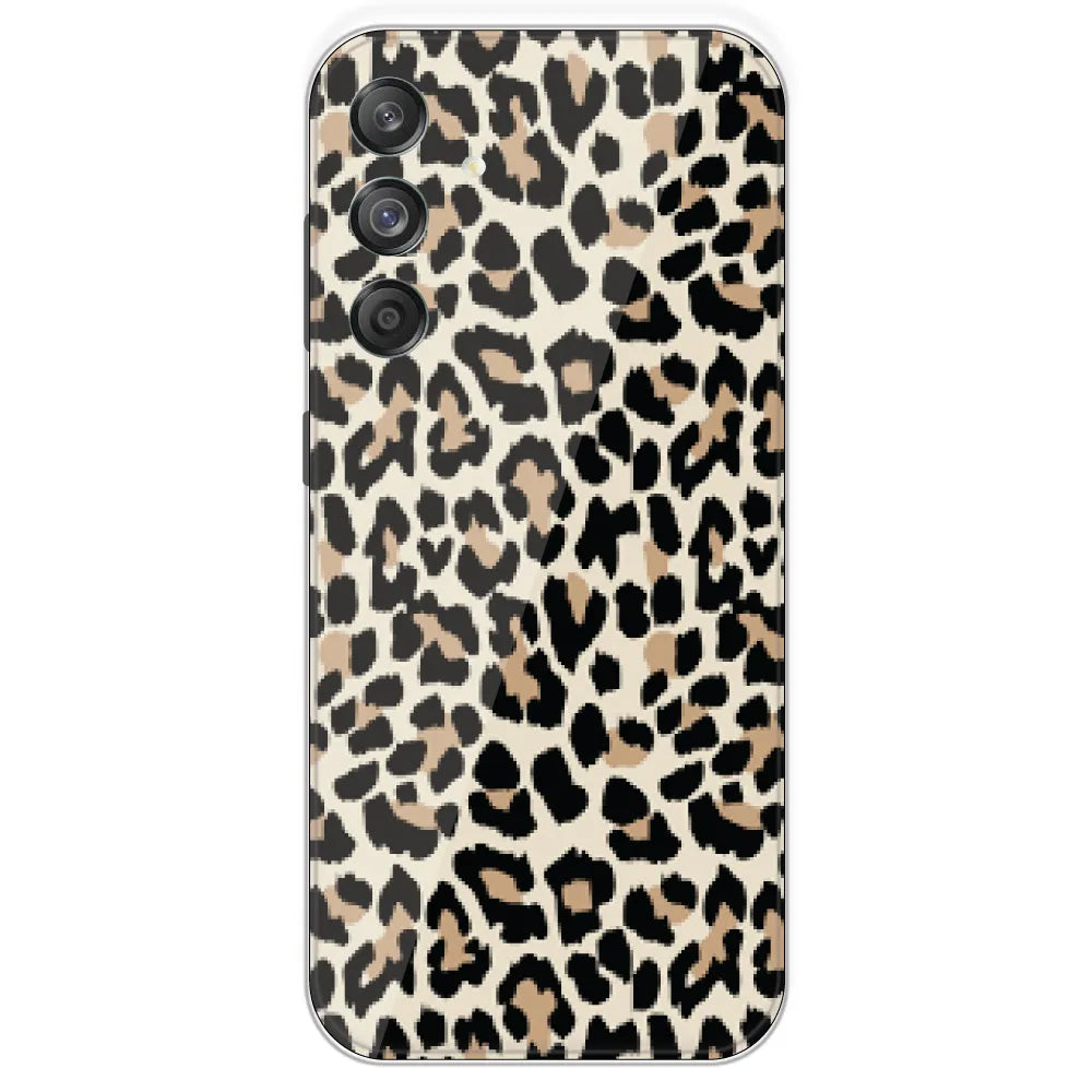 Leopard Print - Printed Silicone Case For Samsung Galaxy M55