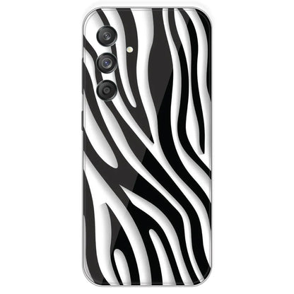 Zebra Print - Printed Silicone Case For Samsung Galaxy M55