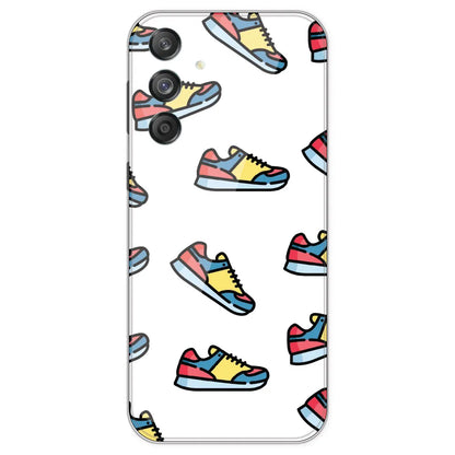 Sneakers - Clear Printed Silicone Case For Samsung Galaxy M55