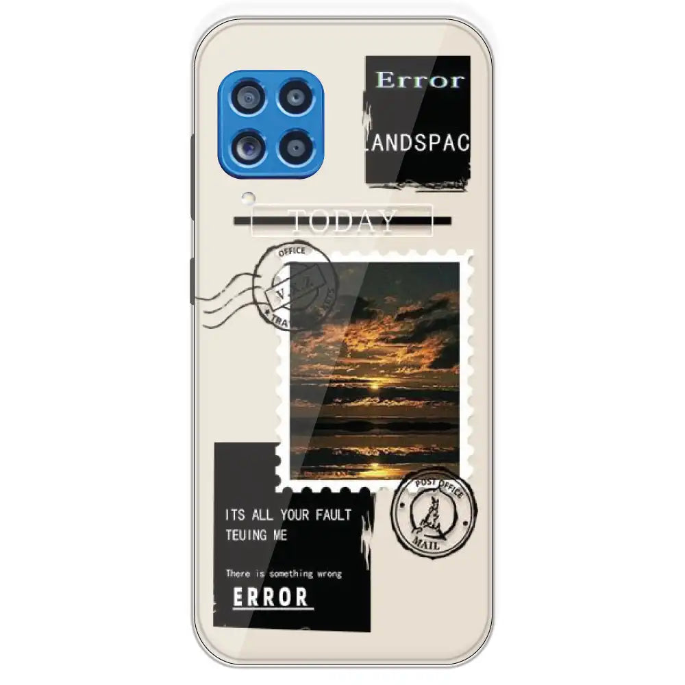 Post Card - Printed Silicone Case For Samsung Galaxy M62