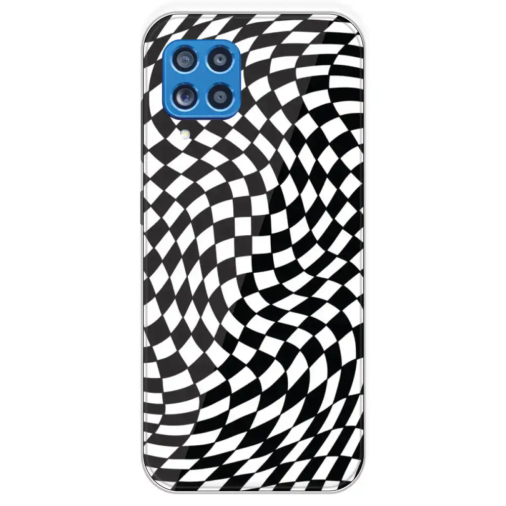 Checks - Printed Silicone Case For Samsung Galaxy M62