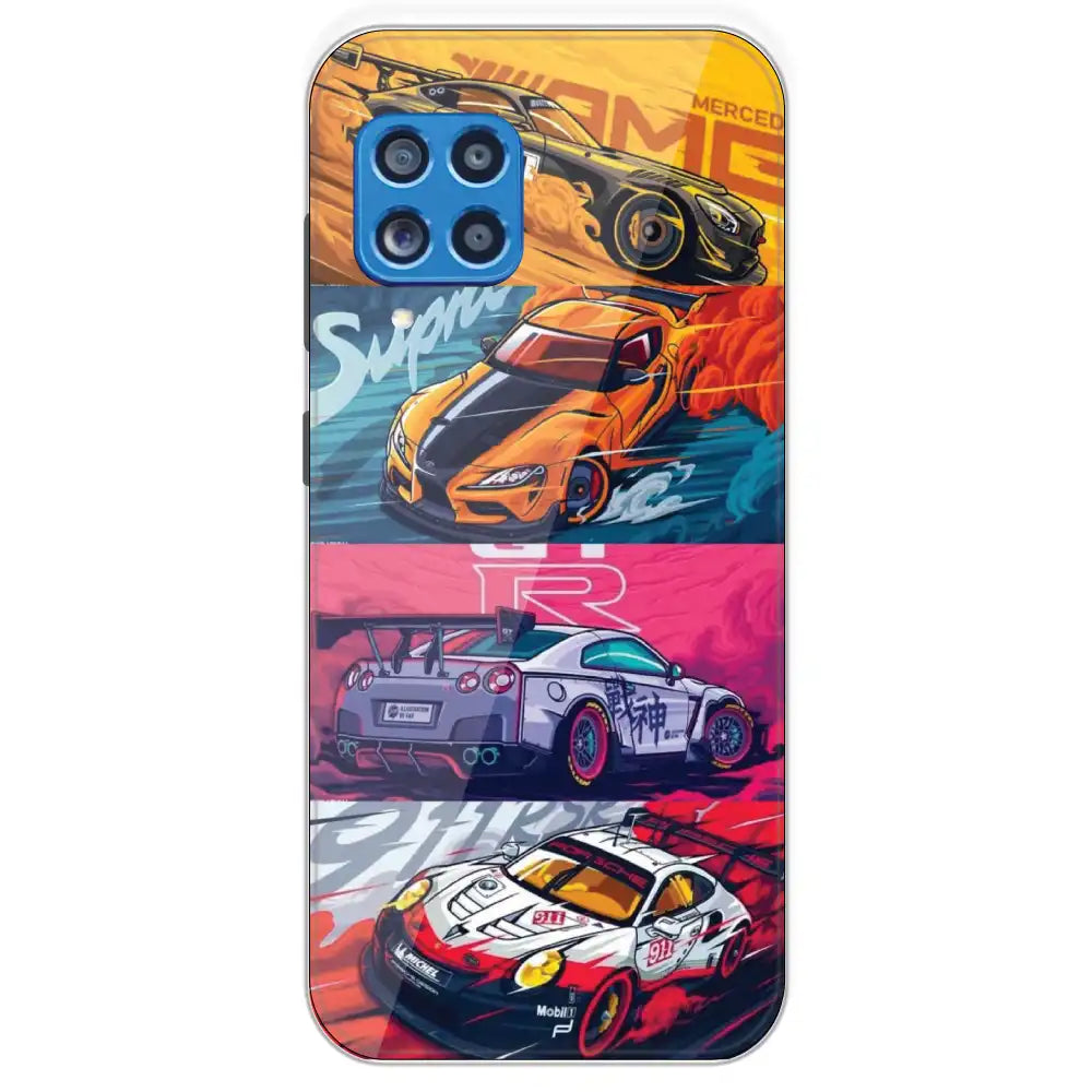 Sports Cars - Printed Silicone Case For Samsung Galaxy M62