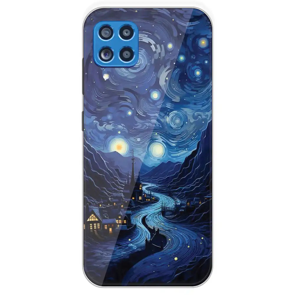 The Starry Night - Printed Silicone Case For Samsung Galaxy M62