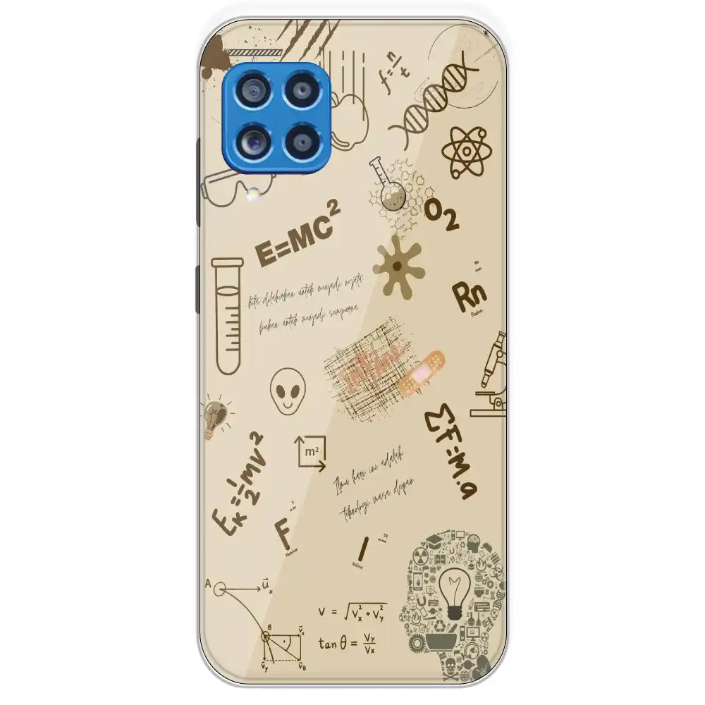Physics Collage - Printed Silicone Case For Samsung Galaxy M62