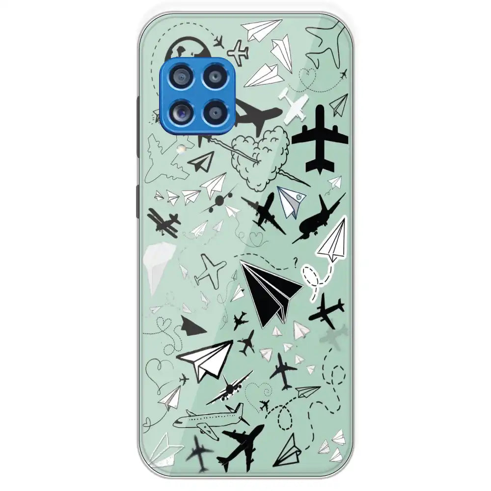 Planes - Printed Silicone Case For Samsung Galaxy M62