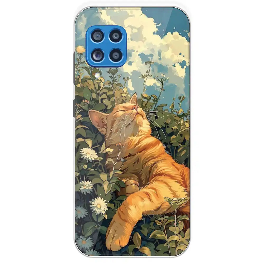 Garfield Sleeping - Printed Silicone Case For Samsung Galaxy M62