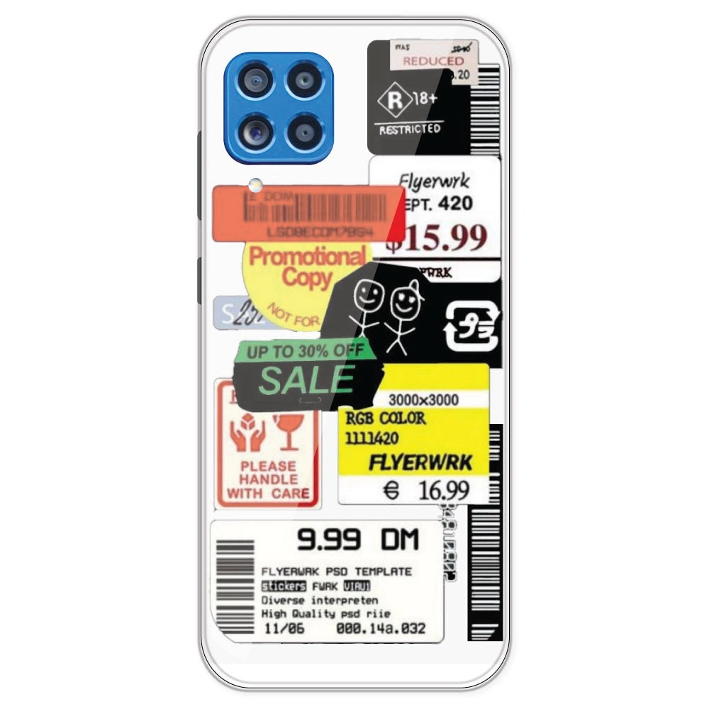 Sales - Clear Printed Silicone Case For Samsung Galaxy M62