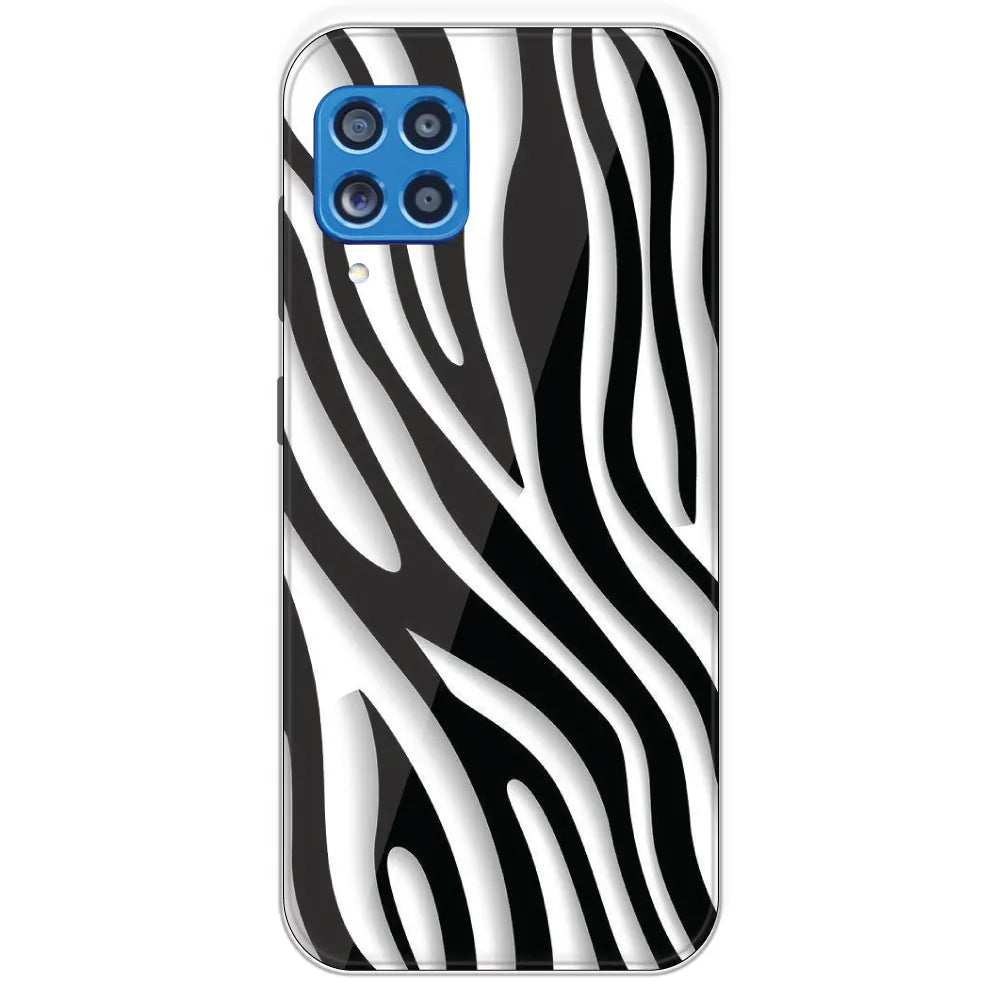 Zebra Print - Printed Silicone Case For Samsung Galaxy M62