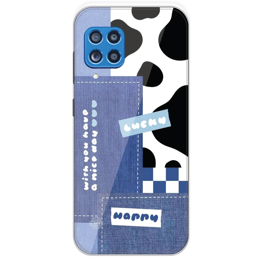 Cow Print Collage - Printed Silicone Case For Samsung Galaxy M62