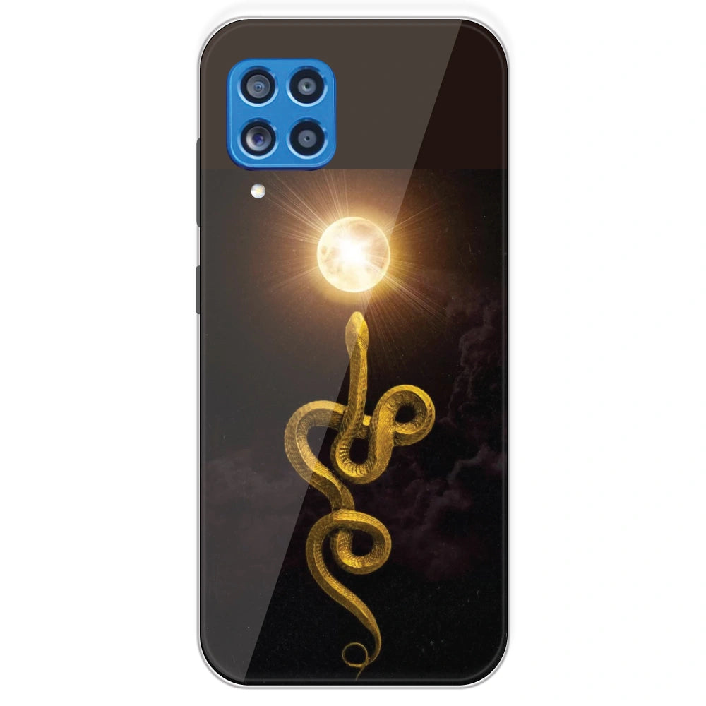Golden Serpent - Printed Silicone Case For Samsung Galaxy M62