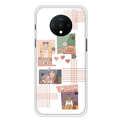 Cute Girl Collage - Clear Printed Silicone Case For OnePlus Models