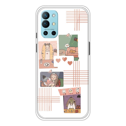 Cute Girl Collage - Clear Printed Silicone Case For OnePlus Models