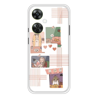 Cute Girl Collage - Clear Printed Silicone Case For OnePlus Models