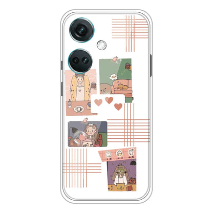 Cute Girl Collage - Clear Printed Silicone Case For OnePlus Models