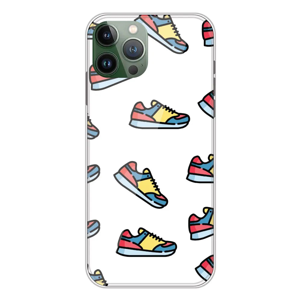 Sneakers - Clear Printed Silicone CaseFor Apple iPhone 11 Pro Max