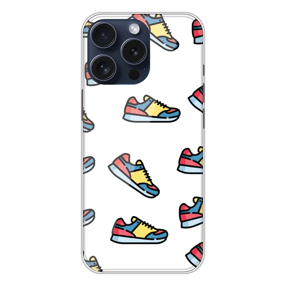 Sneakers - Clear Printed Silicone CaseFor Apple iPhone 13 Pro