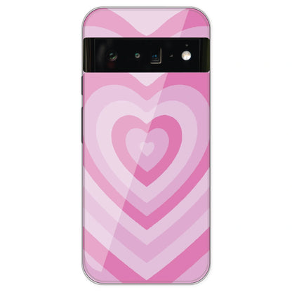Pink Hearts - Printed Silicone Case For Google Pixel 6 Pro