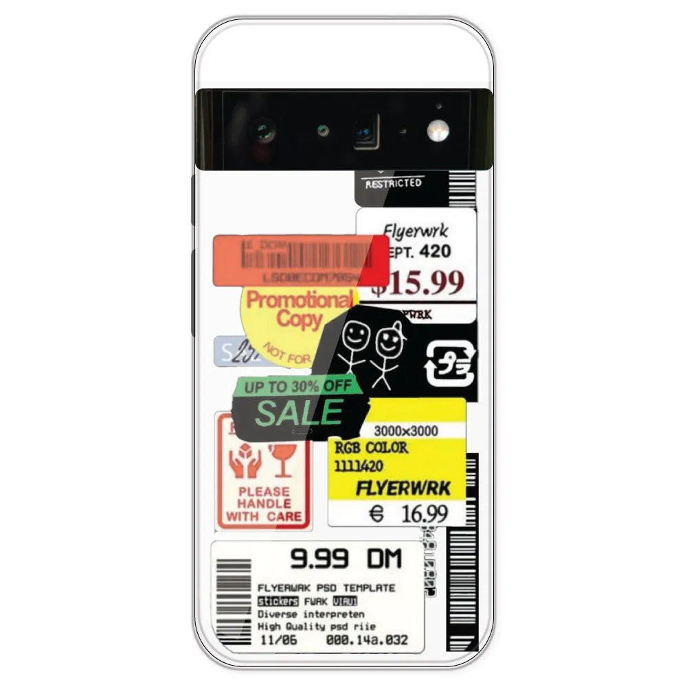 Sales - Clear Printed Silicone Case For Google Models
