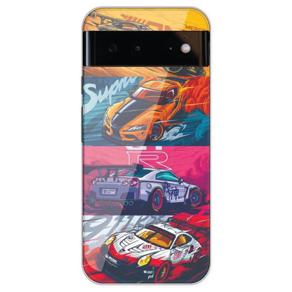 Sports car - Printed Silicone Case For Google Pixel 6
