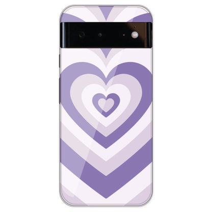 Dark Purple Hearts - Printed Silicone Case For Google Pixel 6