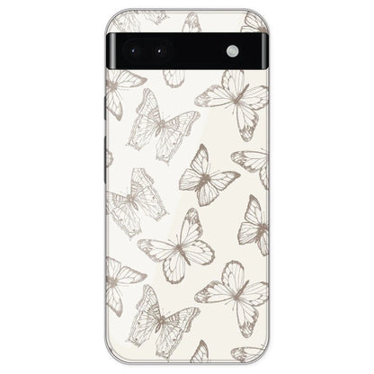 White Butterflies - Printed Silicone Case For Google Pixel 6A